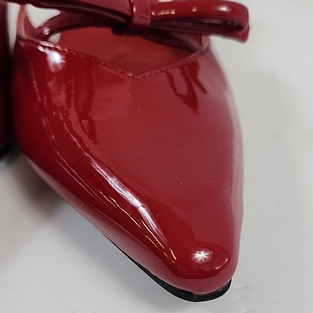 NWOT Coutgo Women's Red Pointed Sling Back Kitten Heels , Size 7 - Picture 5 of 8